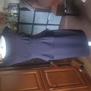 Black Peplum Dress size 12, EUC excellent